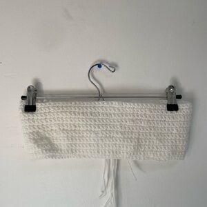 White Crochet Knit Top